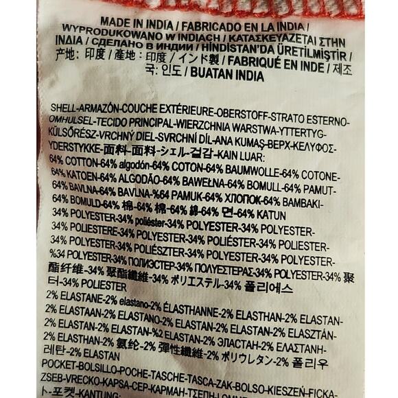 Vans Pro Cropped Pants Women's Sz 26" Grenadine Red Chino Skater - Picture 6 of 11